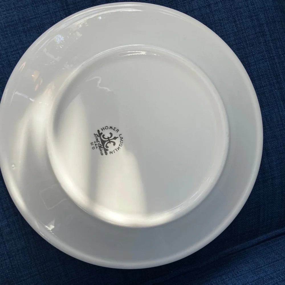 Homer Laughlin Best China Red Airbrush Rim 8.75